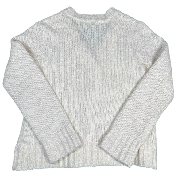 J Crew Cream Knit Button Front Cardigan Sweater 80 Acrylic 20 Wool - Picture 3 of 7